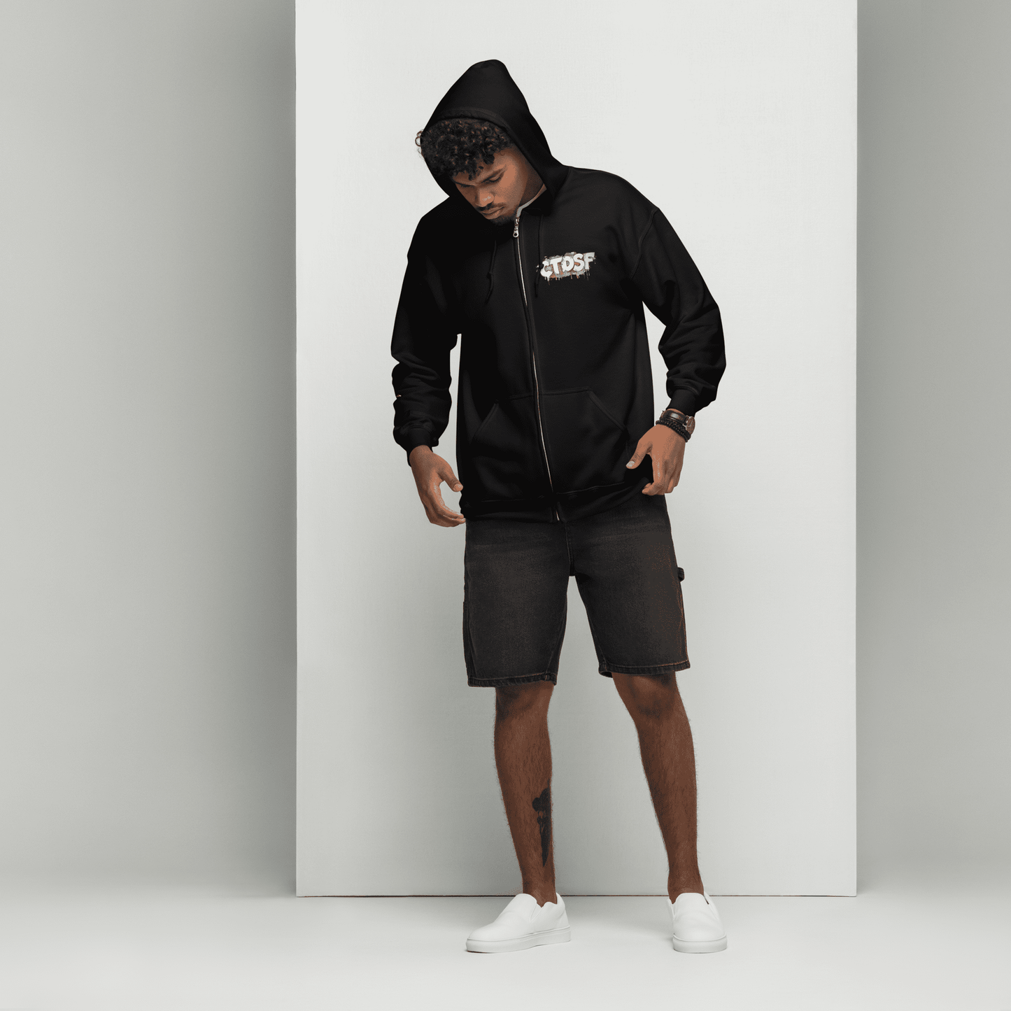 Hoodie - graffiti CTDSF branded Zip Sweatshirt - CTDSF