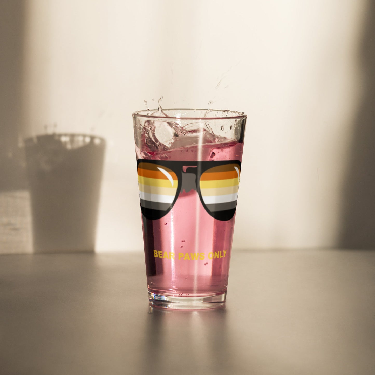Bear Stunnas "Bear Paws Only" Shaker pint glass - CTDSF