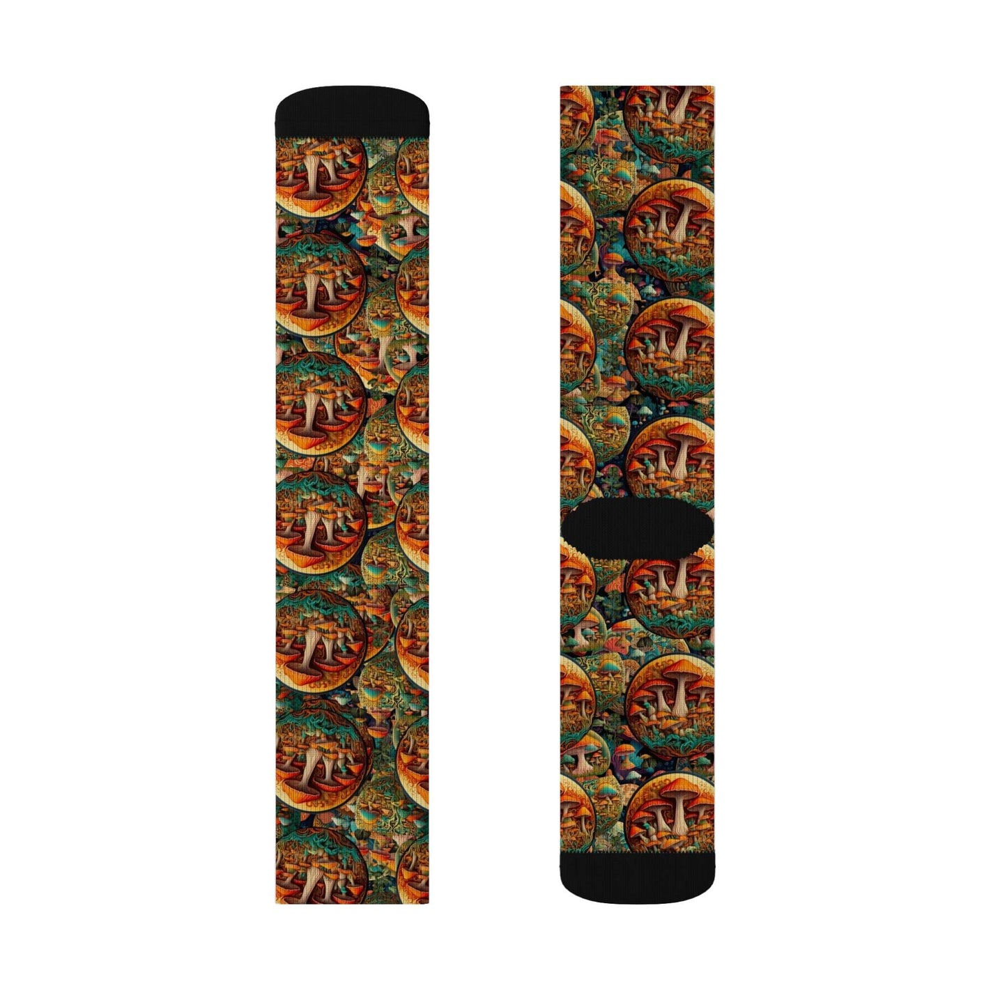 Colorful Sublimation Socks with Artistic Design - Unique Gift for Art Lovers - CTDSF