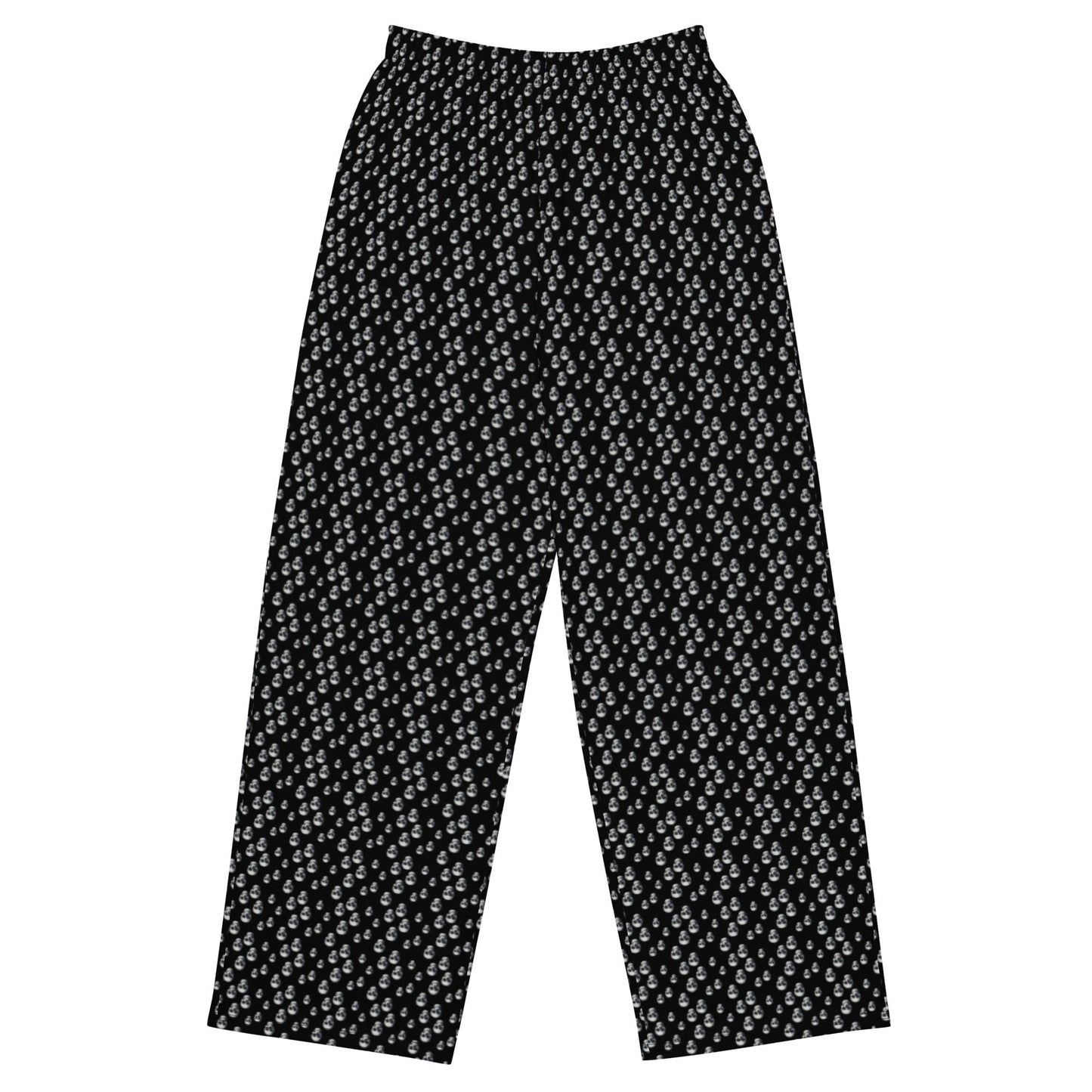 CTDSF Skull Print Unisex wide - leg pants - CTDSF