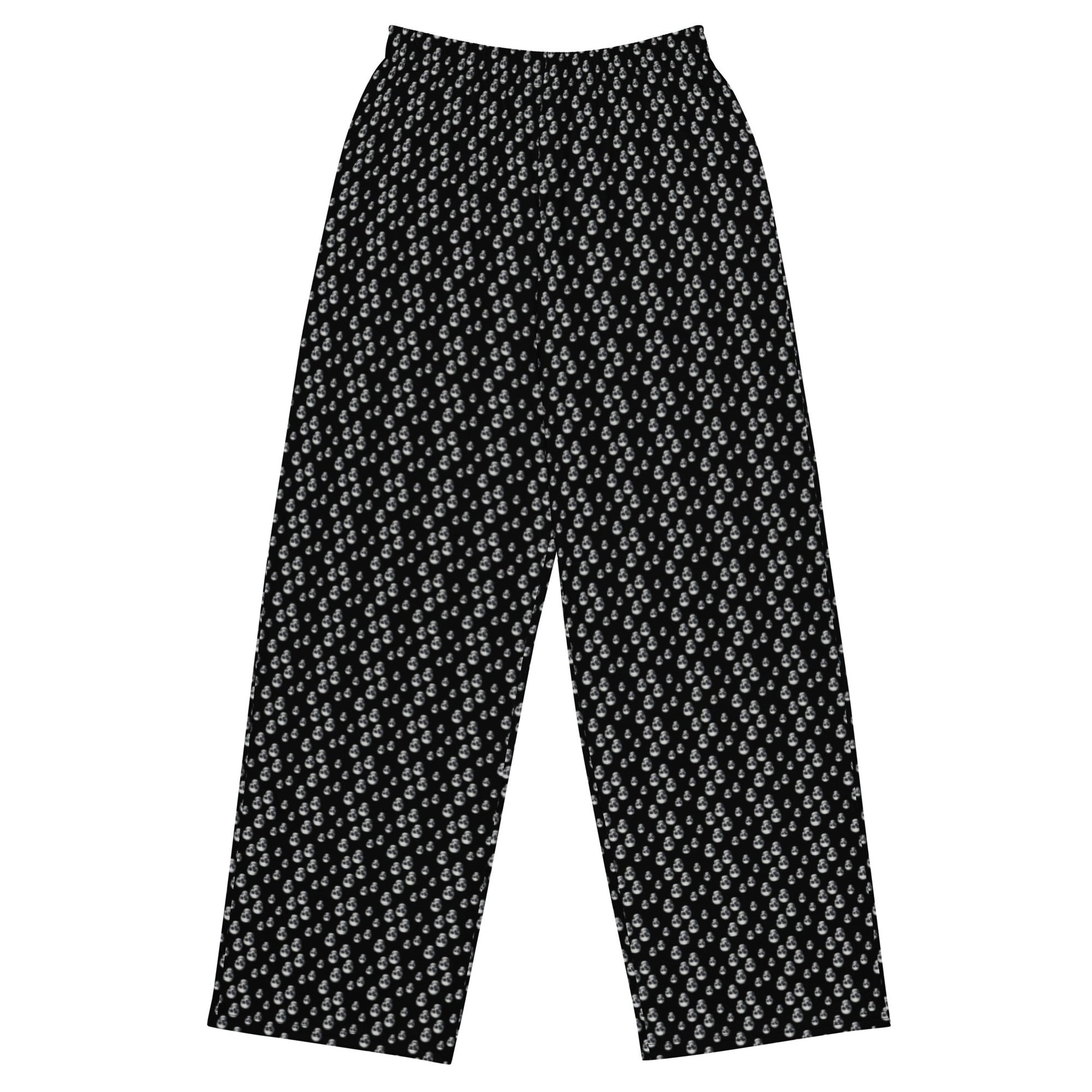 CTDSF Skull Print Unisex wide - leg pants - CTDSF