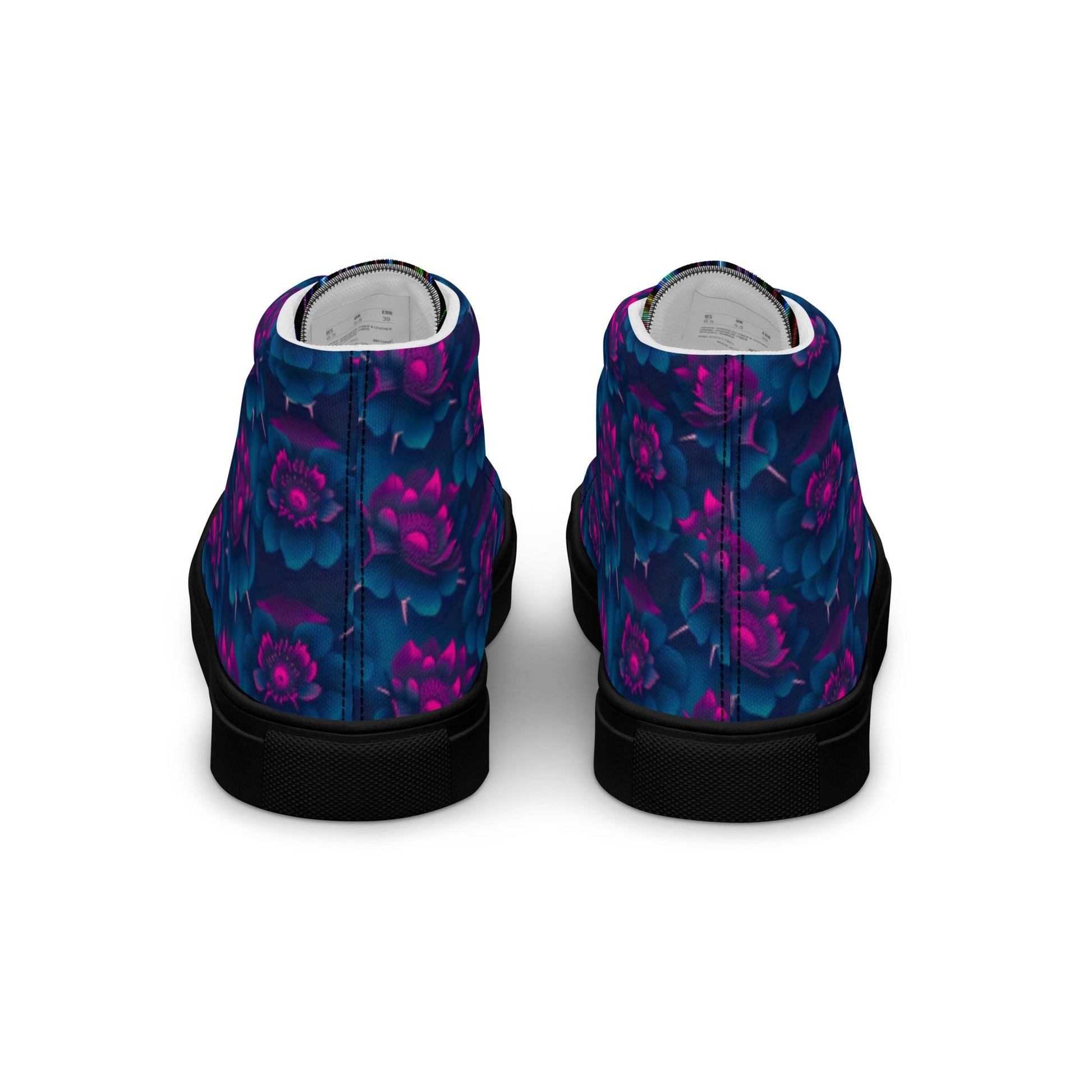 Dark Wardrobe Society Floral Men’s high top Limited run Shoes - CTDSF