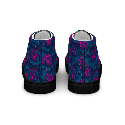 Dark Wardrobe Society Floral Men’s high top Limited run Shoes - CTDSF