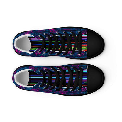 Dark Wardrobe Society Floral Men’s high top Limited run Shoes - CTDSF