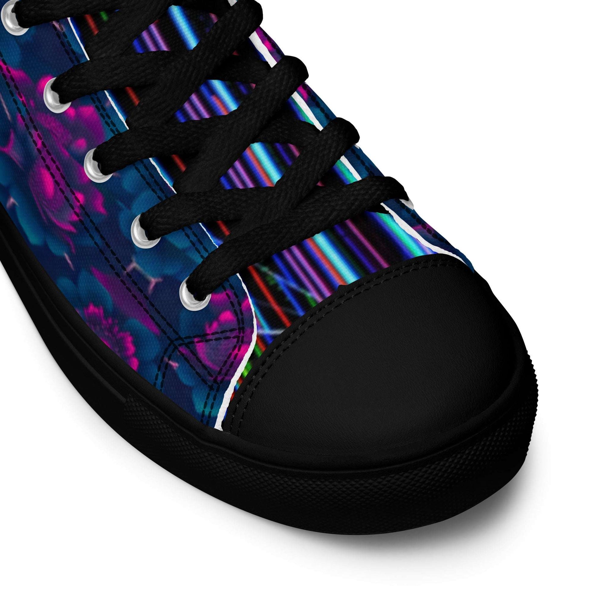 Dark Wardrobe Society Floral Men’s high top Limited run Shoes - CTDSF