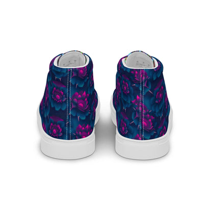 Dark Wardrobe Society Floral Men’s high top Limited run Shoes - CTDSF