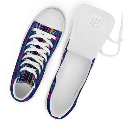 Dark Wardrobe Society Floral Men’s high top Limited run Shoes - CTDSF