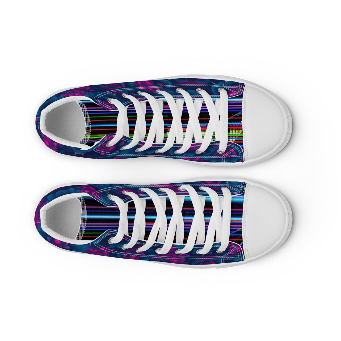 Dark Wardrobe Society Floral Men’s high top Limited run Shoes - CTDSF
