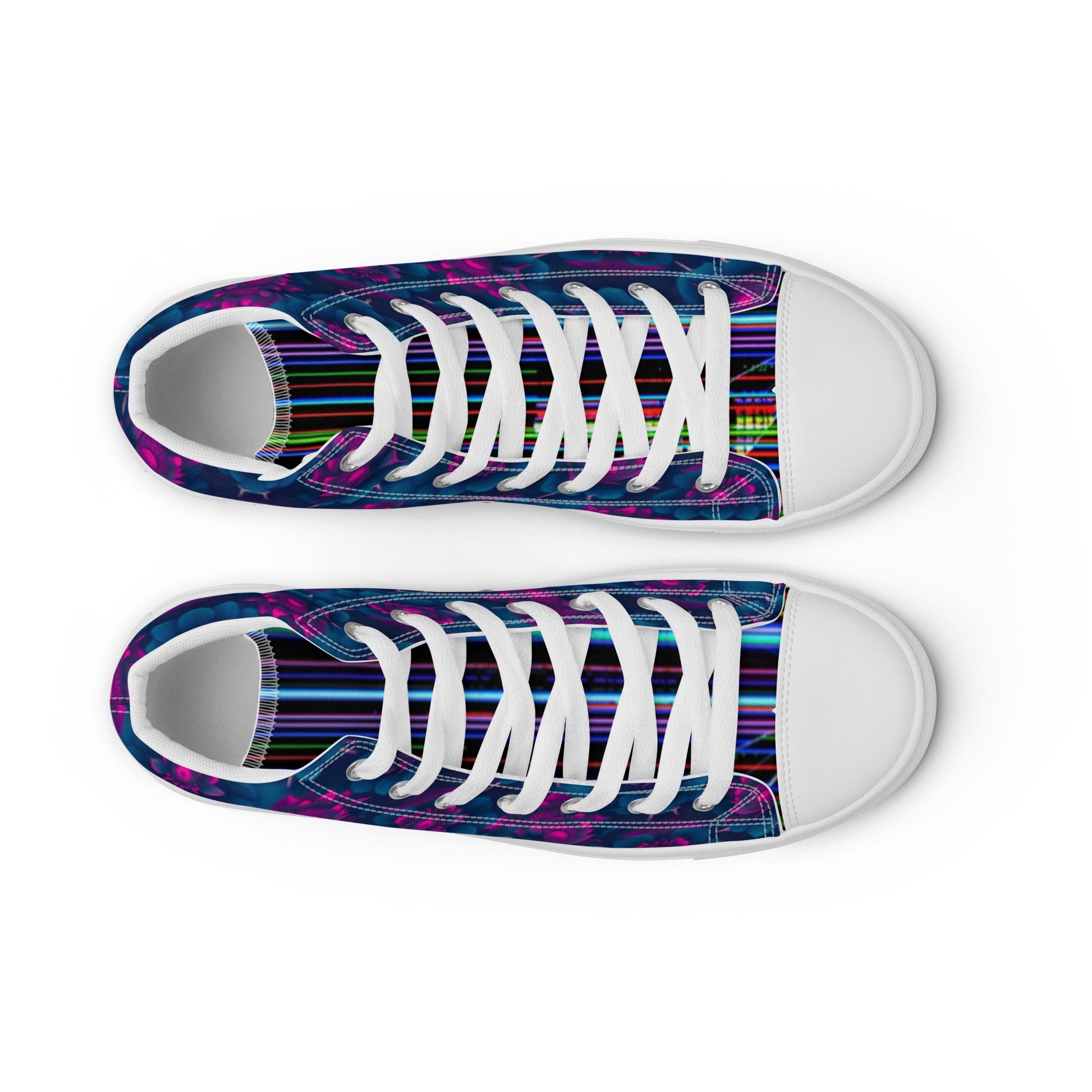 Dark Wardrobe Society Floral Men’s high top Limited run Shoes - CTDSF