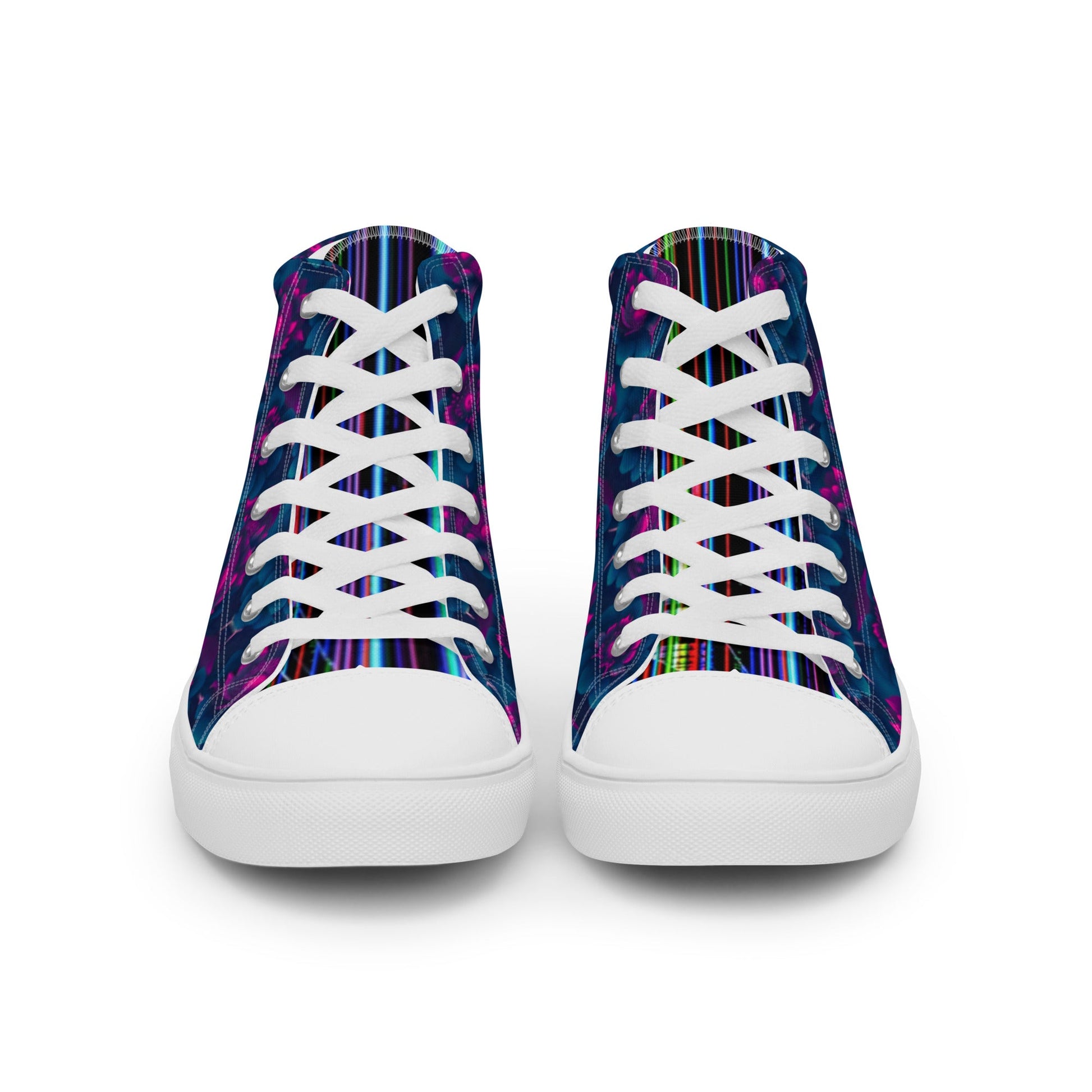 Dark Wardrobe Society Floral Men’s high top Limited run Shoes - CTDSF