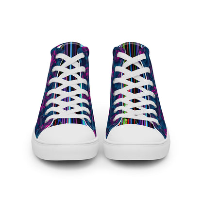 Dark Wardrobe Society Floral Men’s high top Limited run Shoes - CTDSF
