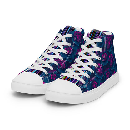 Dark Wardrobe Society Floral Men’s high top Limited run Shoes - CTDSF
