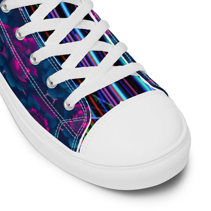 Dark Wardrobe Society Floral Men’s high top Limited run Shoes - CTDSF