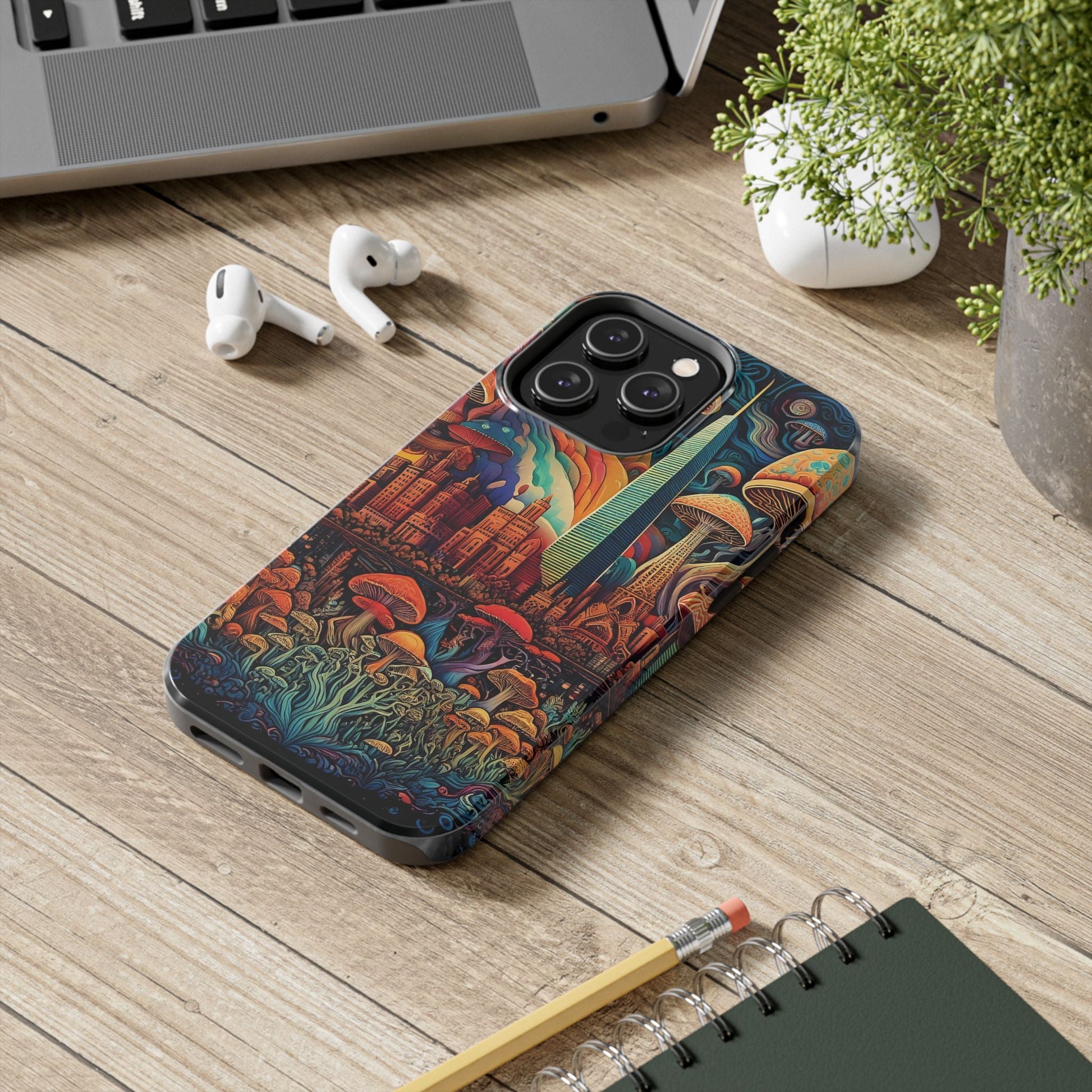 Phone Cases - Mushroom City Growth Design - CTDSF