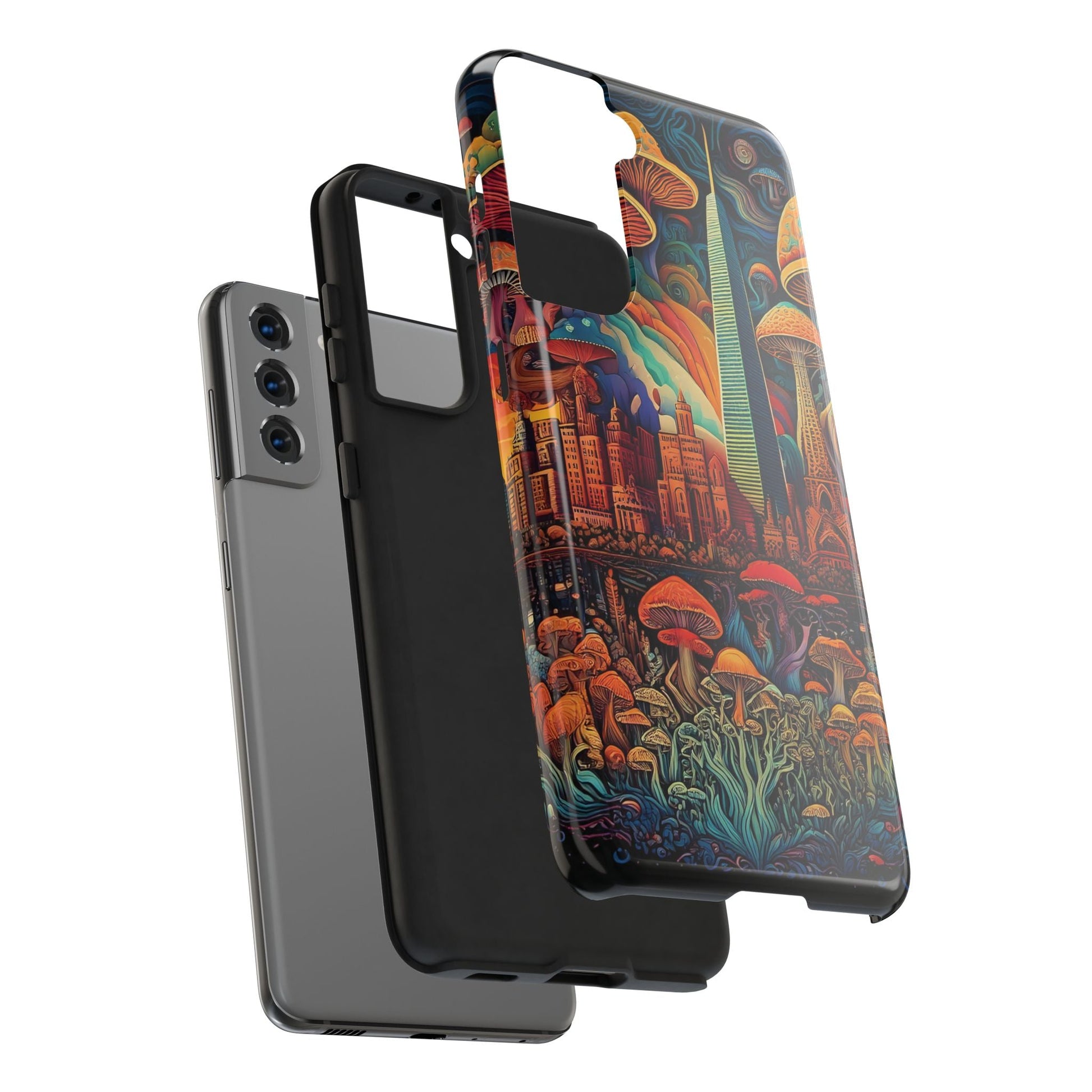 Phone Cases - Mushroom City Growth Design - CTDSF