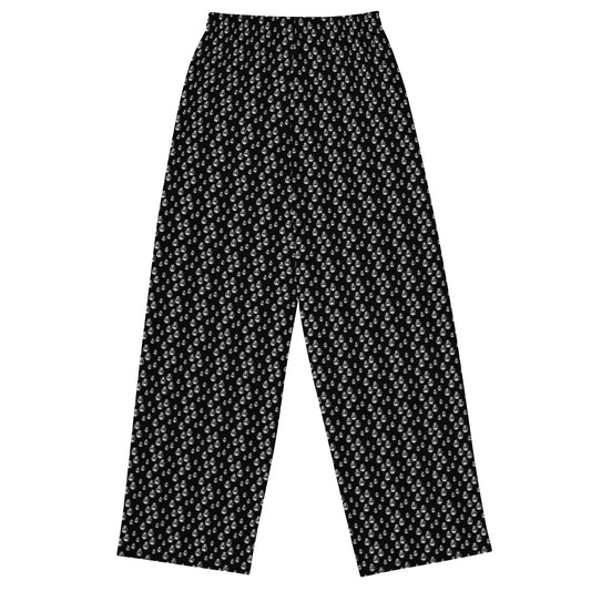 Skull All - over print unisex wide - leg pants - CTDSF