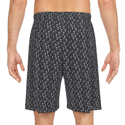 Skull Print Basketball Shorts - CTDSF