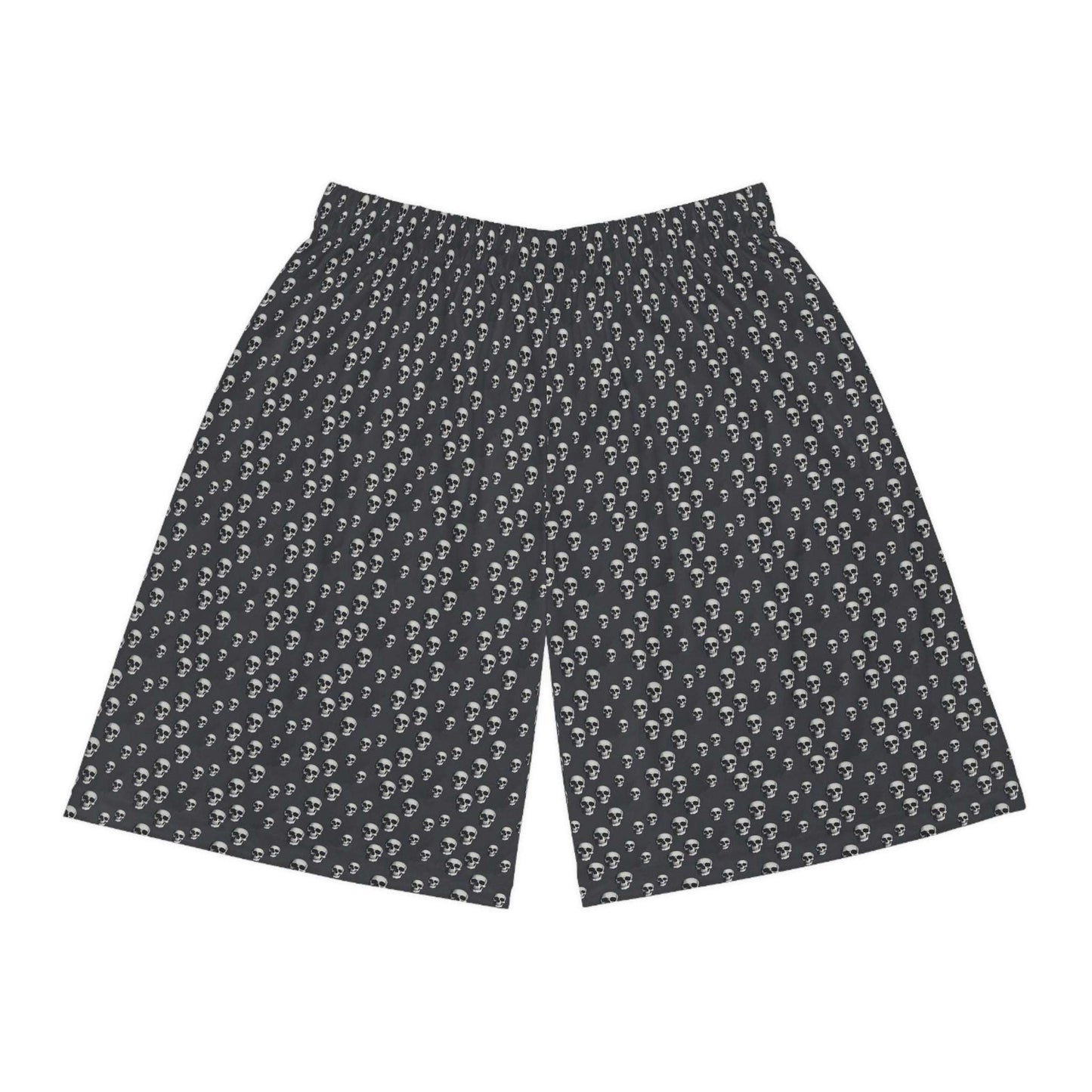 Skull Print Basketball Shorts - CTDSF