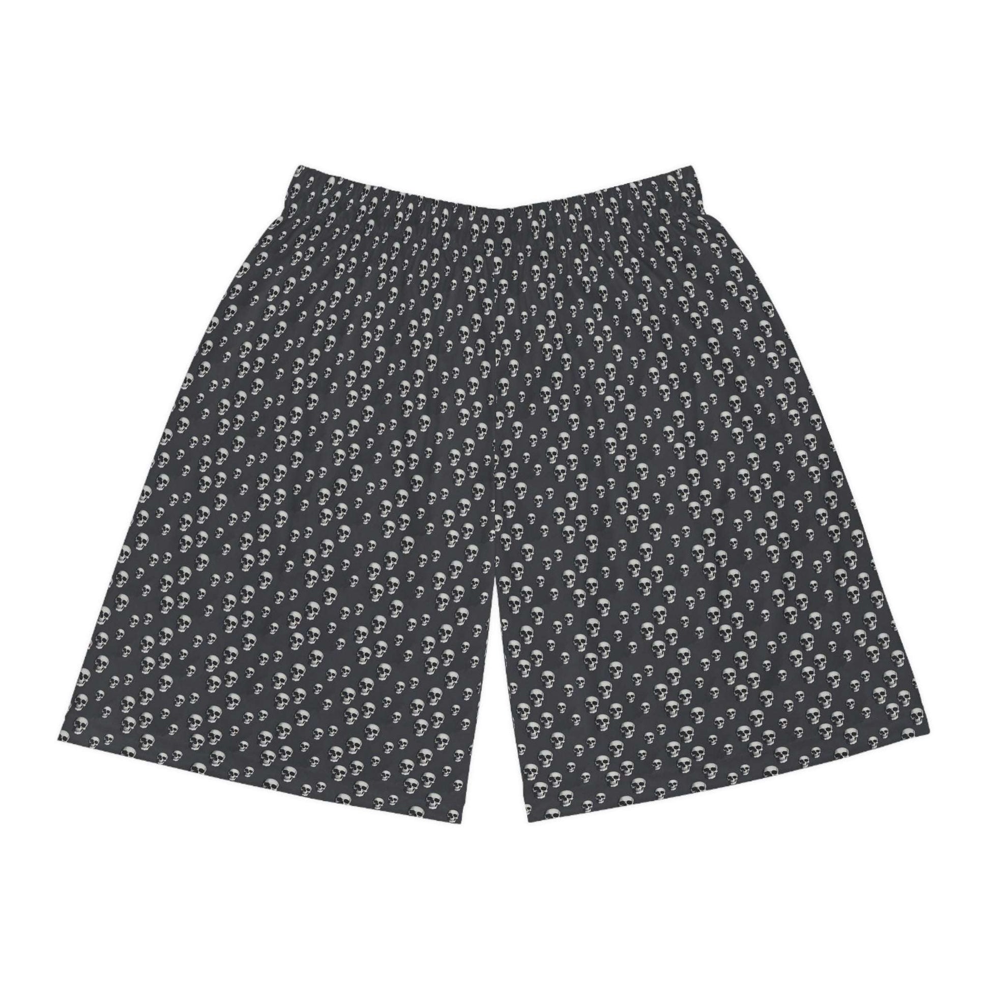 Skull Print Basketball Shorts - CTDSF