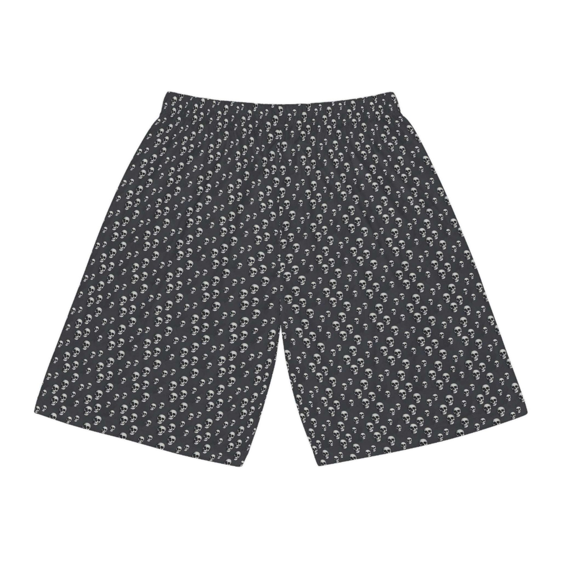 Skull Print Basketball Shorts - CTDSF