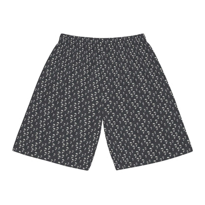 Skull Print Basketball Shorts - CTDSF